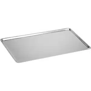 Plaque pâtissière en inox 10/10ème, bords évasés