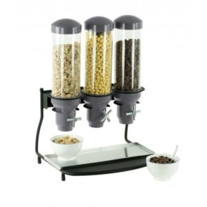 Distributeur de céréales 3 tubes, L 460 x P 390 x H 640 mm