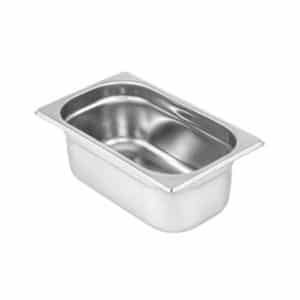 Bac gastronorme 1/3 AISI 304, 9 litres, L 325 x P 176 x H 200 mm