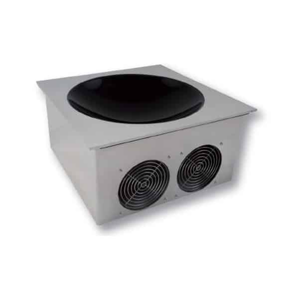 Wok induction monophasé, générateur intégré, gamme encastrable, puissance 3500 W,