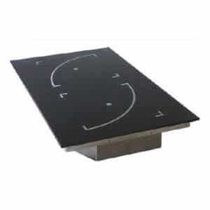 Plaque induction encastrable 2 foyers générateur déporté 2 x 6 000 W triphasé