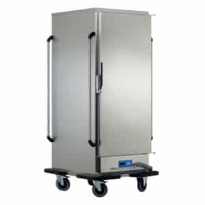 Armoire chauffante glissière emboutie, en inox, capacité 22 x GN2/1