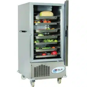 Armoire réfrigérée glissière démontable, en inox, capacité 12 x GN2/1