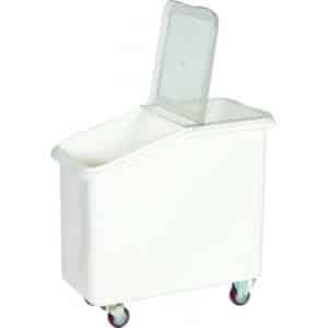Bac pour sel et farine 102 L, en PEHD, profondeur 775 mm