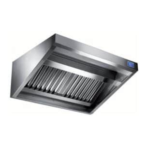 Hottes murales bizeautées, inox ferritique, L 2500 x P 900 x H 600 mm