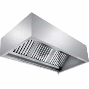 Hotte murale restangulaire, L 1000 mm x P 900 mm x H 600 mm