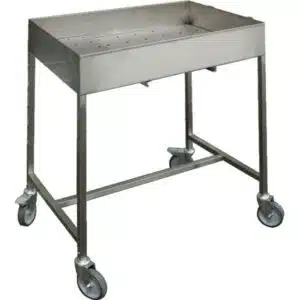 Chariot de dessouvidage inox ferretique, L 900 mm x P 600 mmx H 850 mm