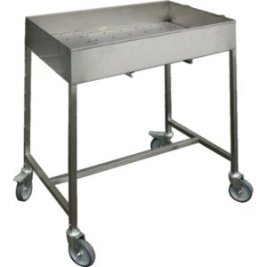 Chariot de dessouvidage inox ferretique, L 900 mm x P 600 mmx H 850 mm