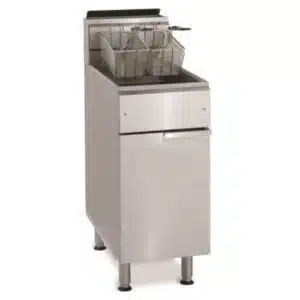 Friteuse gaz double capacité 2 x 14 litres