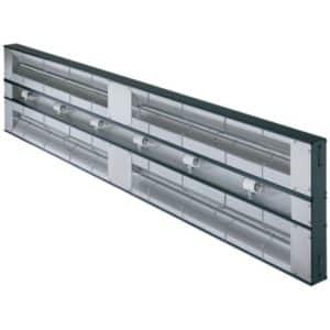 Rampe chauffante double infrarouge glo-ray double avec éclairage