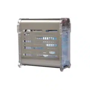 Carter inox et abs transparent avec lampes à économie d'energie, L 260 x P 130 x H 270 mm