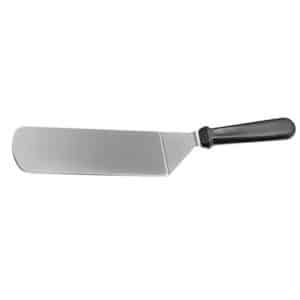 Palette fast food et poissons flexible, inox, manche ABS