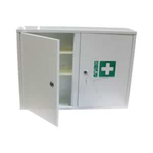 Armoire à pharmacie , 2 portes métal , L 500 x P 245 x H 500 mm