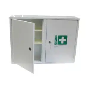 Armoire à pharmacie , 2 portes métal , L 500 x P 245 x H 500 mm