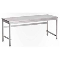 Table démontable inox 430 L 1800 x P 850 x H 800 mm