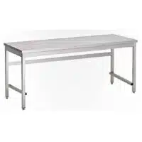 Table démontable inox 430 L 1800 x P 850 x H 800 mm