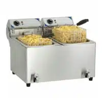 Friteuse électrique professionnelle double cuve