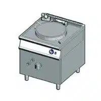 Marmite à chauffage indirect, à gaz, 100lt