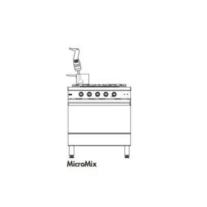 Mixer plongeant, microMix, Longueur totale avec tube : 430 mm, Ø 61 mm