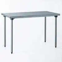 Table inox centrale L 2000 x P 1100 x 850 mm