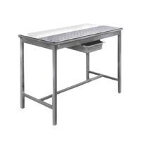 Table de dessouvidage mixte centrale avant-arrière Inox AISI 304 P 600 mm