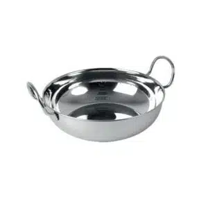 Wok de présentation inox à fond plat 1,8 L
