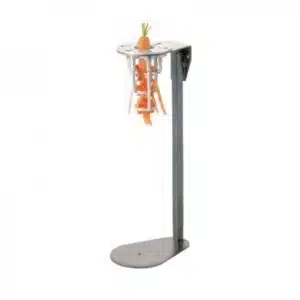 Éplucheur carottes sur pied, Inox