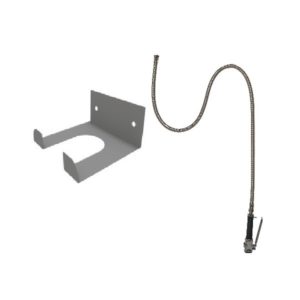 Robinetterie cuisine, douchette de rinçage accrochable, patte d'accroche , flexible inox L-2000mm