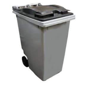 Container à déchet sur roues, polyéthylène haute densité (HDPE), 360 L, L 620 x P 85 x H 1090 mm