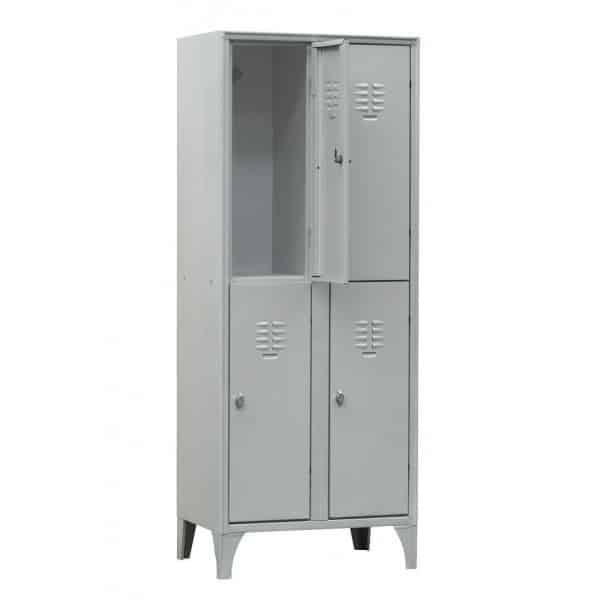 Armoire vestiaire multicase, 2 cases par colonne
