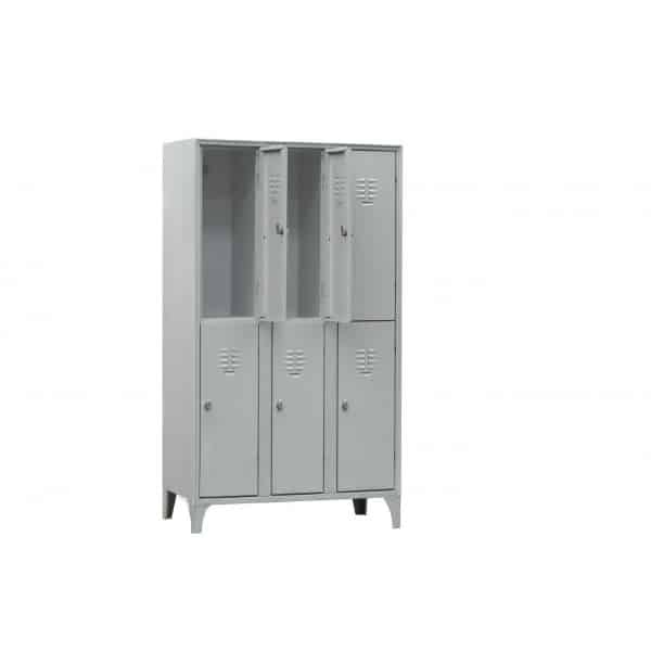 Armoire vestiaire multicase, 2 cases par colonne