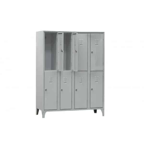 Armoire vestiaire multicase, 2 cases par colonne