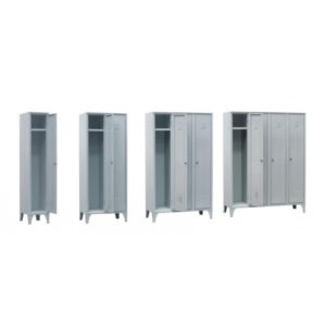 Armoires vestiaires industrie propre, profondeur 500 mm