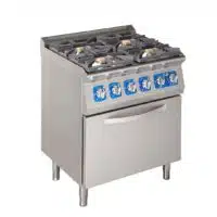 Fourneau à Gaz 4 Feux sur Four à Gaz