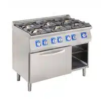 Fourneau 6 Feux sur Four à Gaz