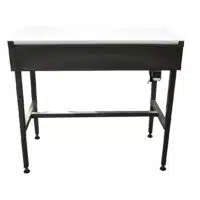 Table de découpe sur vérins hydrauliques, dessus Inox