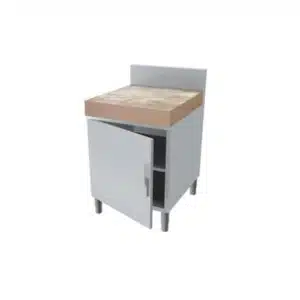 Meubles arrières neutres pour service traditionnel, 2 portes coulissantes, profondeur 800