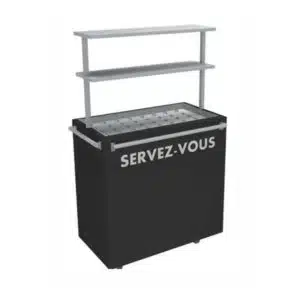 Grand îlot poulets chauffant en libre-service, 3 Kw