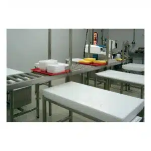 Convoyeur gravitaire inox, inox AISI 304, profondeur 530