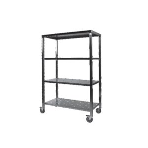 Échelle de remballe avec 4 plateaux perforés, en inox AISI 304