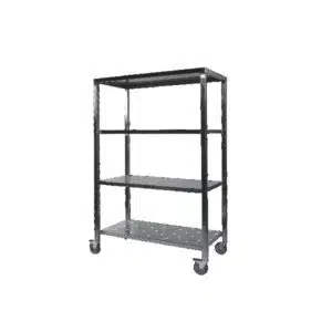 Échelle de remballe avec 4 plateaux perforés, en inox AISI 304