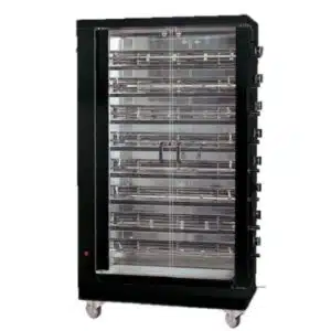Rôtissoire électrique verticale 48 poulets 8 broches 38.4 kW