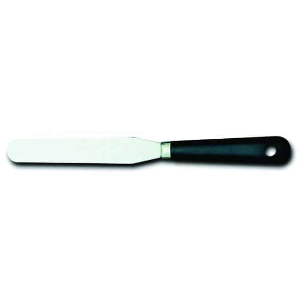 Palette spatule droite, manche noir ABS surmoulé