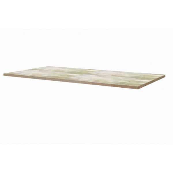 Table inox dessus hêtre supplémentaire, Longueur 2000 mm