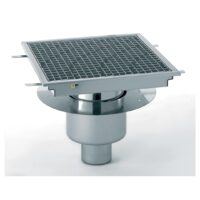 Caniveau inox avec cuvette réglable