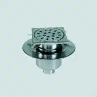 Siphon inox pour sols carrelés sans cadre réglable