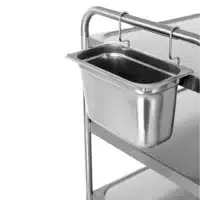 Bac à couverts GN 1/3 crochetable L 325 x l 176 x H 200 mm pour chariot