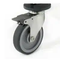Supplément pour chariot de service avec roues à chape inox