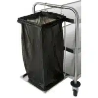 Support sac poubelle 70 litres crochetable L 360 x l 355 x 810 mm pour chariot