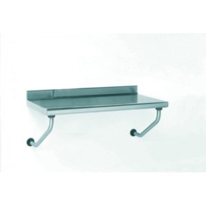 Table inox suspendue sur-mesure , à dosseret, largeur 700 mm